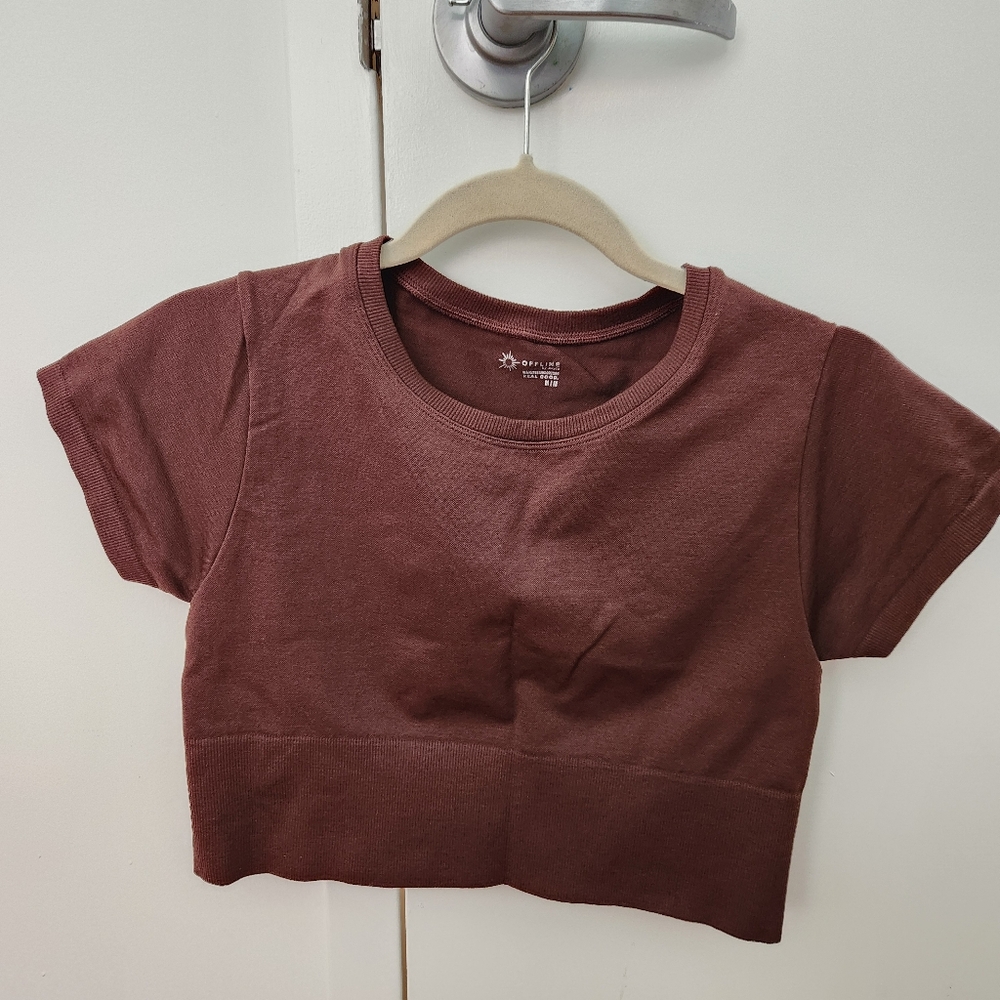 AERIE Seamless Cropped Tshirt